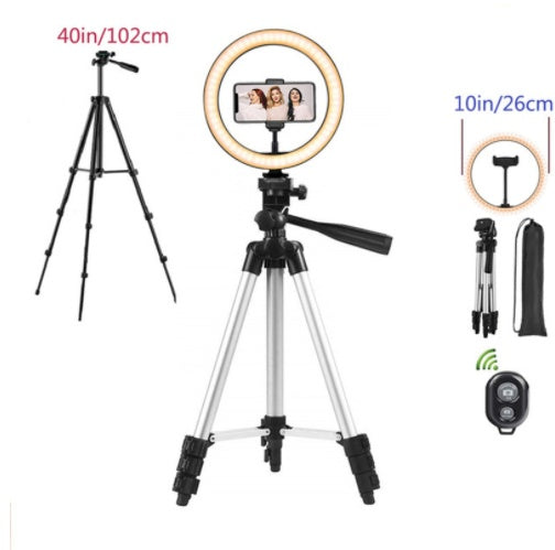 Illuminate Your Creativity with the 3 Colors Ring Light Tripod